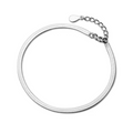 Stainless Steel Silver Bracelet – Waterproof, Non-Tarnish Minimal Chain
