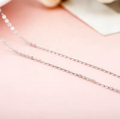 Italy Flat Cable Chain – S925 Sterling Silver Necklace | Minimalist, Waterproof, Hypoallergenic | 40 cm • 45 cm • 40+5 cm