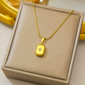 18K Gold Plated Starburst Charm Pendant Necklace
