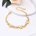 18K Gold Plated Butterfly Charm Bracelet