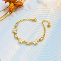18K Gold Plated Butterfly Charm Bracelet