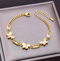 18K Gold Plated Butterfly Charm Bracelet