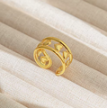 Amora Heart Wrap Ring in 18K PVD Gold