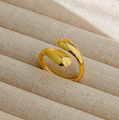 Solara Sculpt Wrap Ring in 18K PVD Gold
