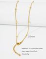 18K PVD Bead Necklace