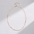 PVD Gold Paperclip Necklace
