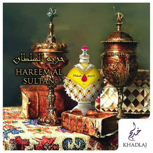 Hareem Al Sultan Silver Perfume Oil 35ml by Khadlaj – Front View Hareem Al Sultan Silver Perfume Oil 35ml by Khadlaj – Front View