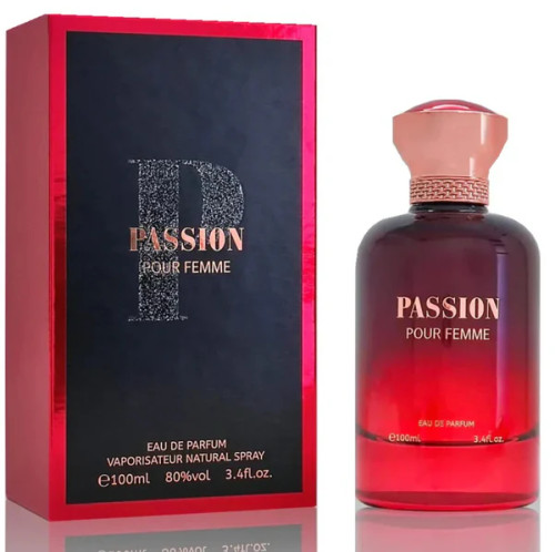 Bharara Passion Pour Femme Eau de Parfum 3.4 oz bottle showcasing elegant design and signature cap Bharara Passion Pour Femme Eau de Parfum 3.4 oz bottle showcasing elegant design and signature cap