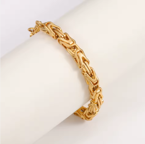 18K Gold Plated Statement Link Bracelet