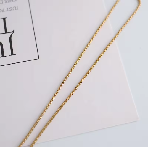 PVD Gold Plated Ball Box Chain