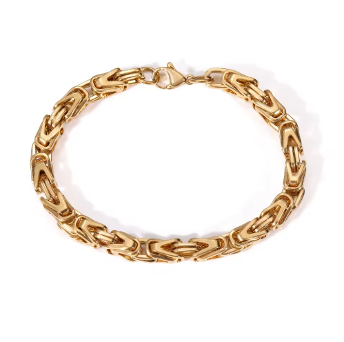 18K Gold Plated Statement Link Bracelet