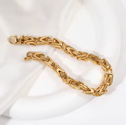 18K Gold Plated Statement Link Bracelet