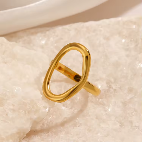 Aurelia Orbit Statement Ring 18K PVD Gold