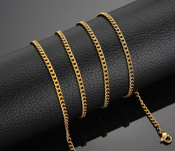 PCD Gold Plated Cuban Chain