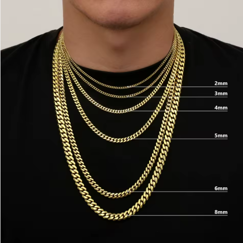 PCD Gold Plated Cuban Chain