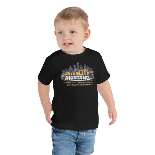 Boys Mustang  T-Shirt – Black