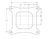 Dimensional diagram of the Holley 0-80457S carburetor mounting base