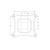 Dimensional diagram of the Brawler BR-67318 carburetor mounting base