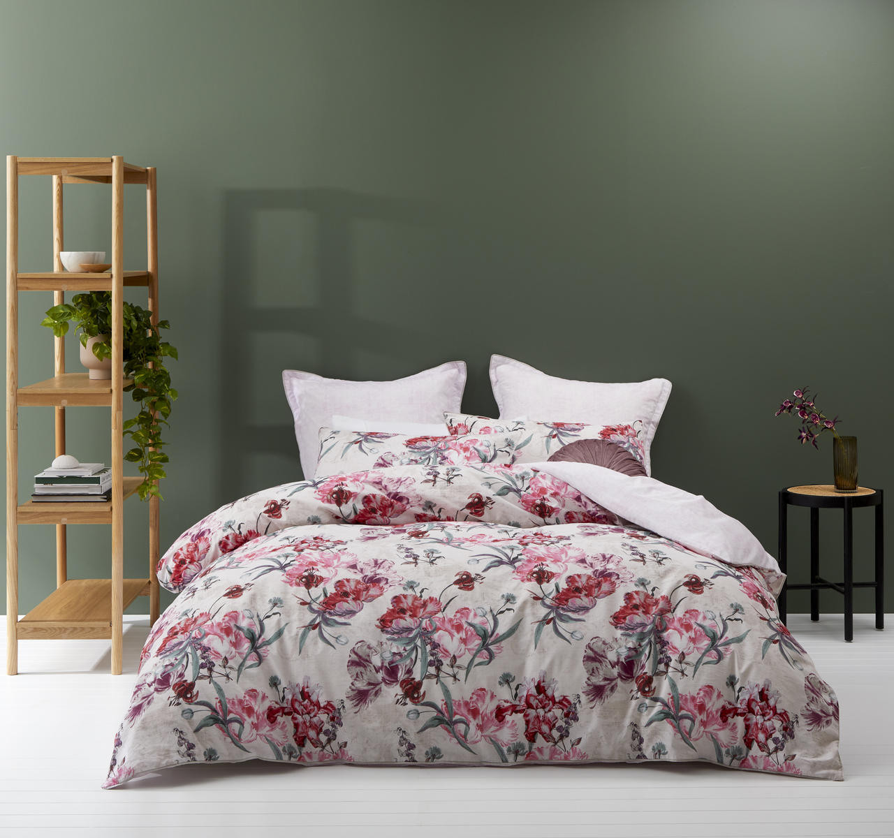 Clara Pink Quilt Cover Set QB - Bed 