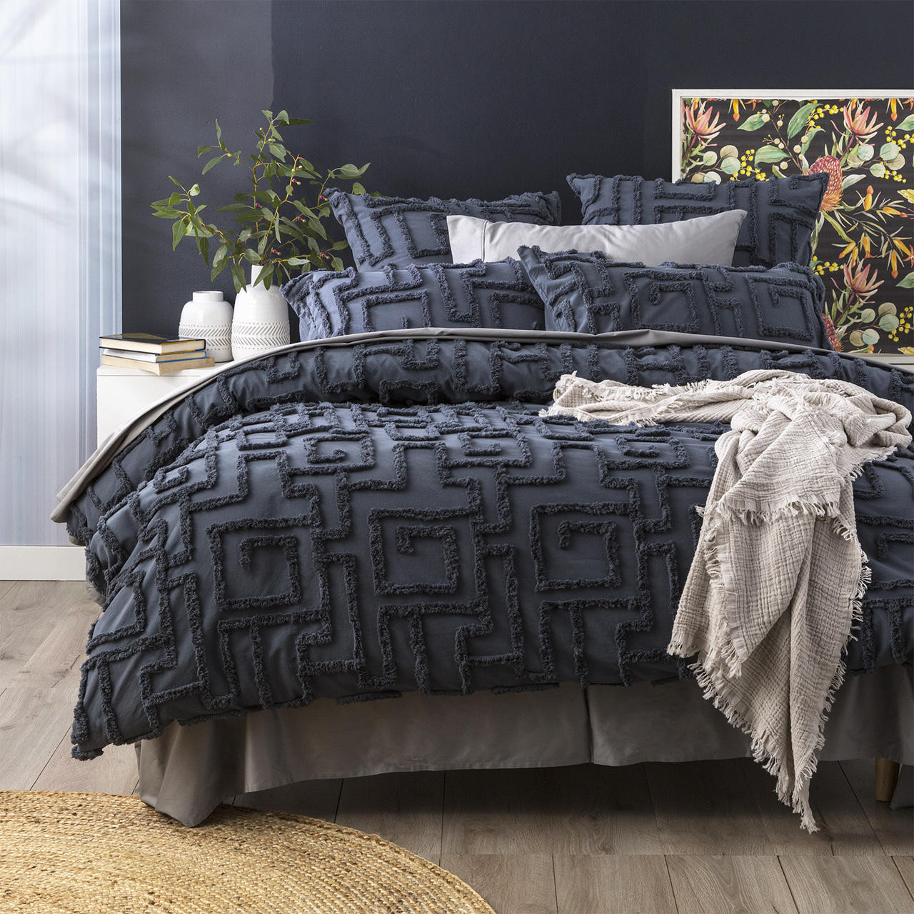 Riley Cotton Chenille Tufted Quilt 