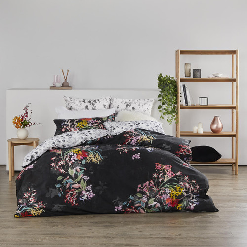 Logan and Mason Dendy Black Quilt Cover Set