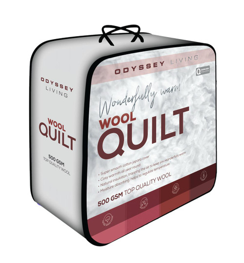 Odyssey Living Wool Quilt - 500GSM