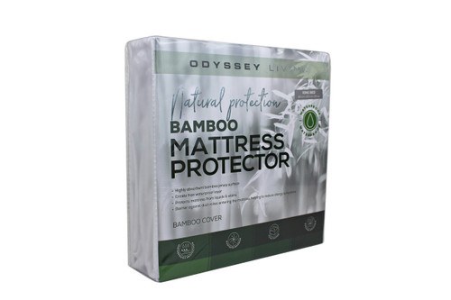 odyssey living bamboo queen mattress protector