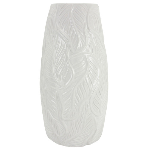 NF Living Bahamas White Vase 18x36cm