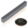 SparkFun PRT-12790 Stackable Header - 2x23 Pin Female 10p size comparison