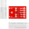 SparkFun PRT-10588 Audio Jack Breakout dimensions