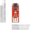 SparkFun PRT-10217 LiPo Charger Basic - Micro-USB dimensions