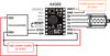 Minimal wiring diagram for connecting a microcontroller to an A4988 stepper motor driver carrier (ull-step