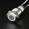 Waterproof Metal Pushbutton with Coloured LED Ring 1