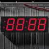 7-Segment Clock Display, 4 Digit, 1.2" digit height red