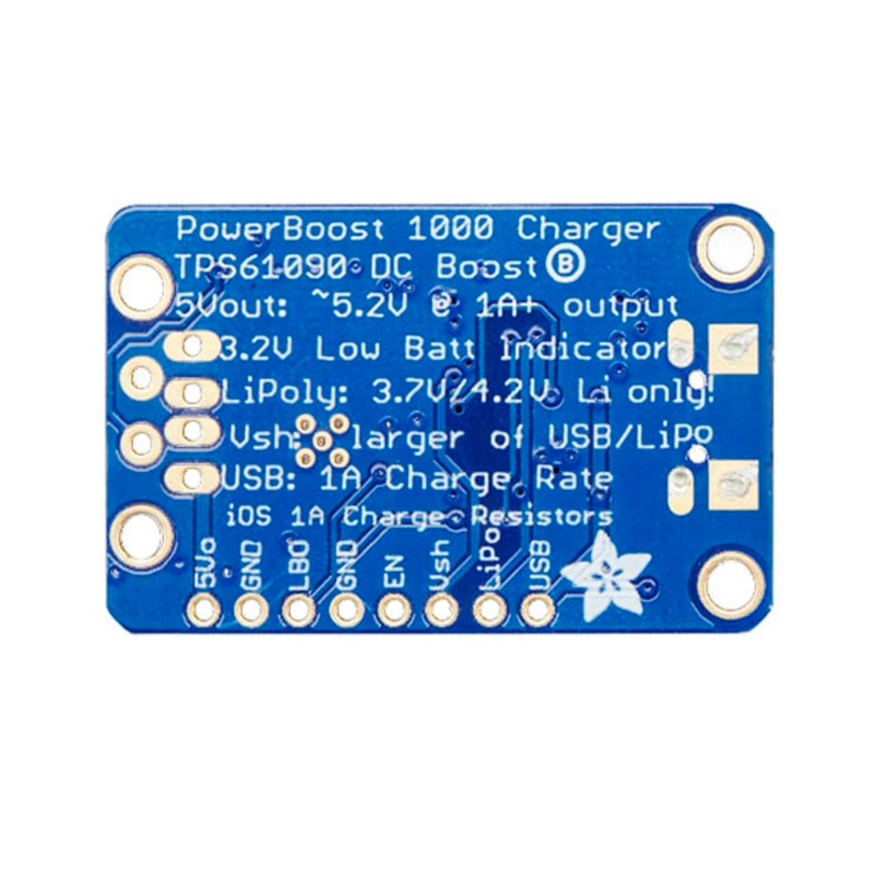 PowerBoost 1000 Basic - 5V USB Boost @ 1000mA from 1.8V+