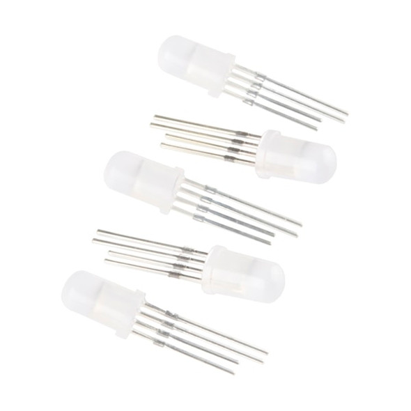 LED - RGB Programmable, PTH, 5mm, Diffused (5 Pack) main