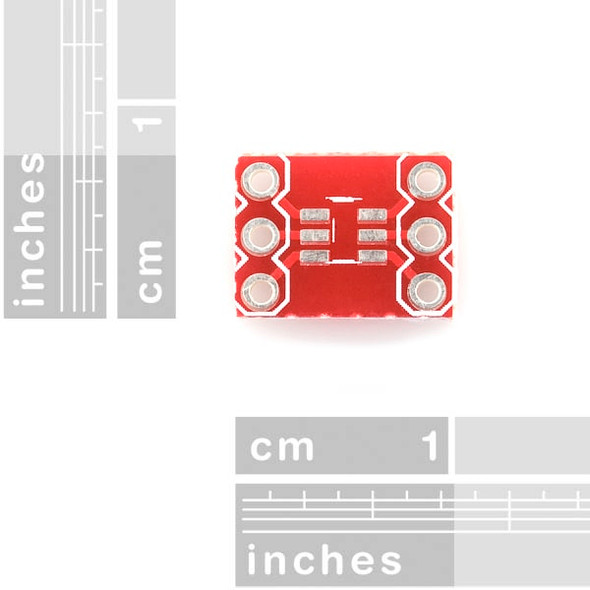 SOT23 to DIP Adapter - Sparkfun BOB-00717 dimensions