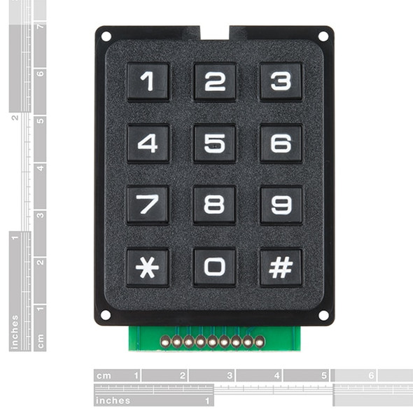 Keypad, 3x4 Matrix, 12 Button dimension