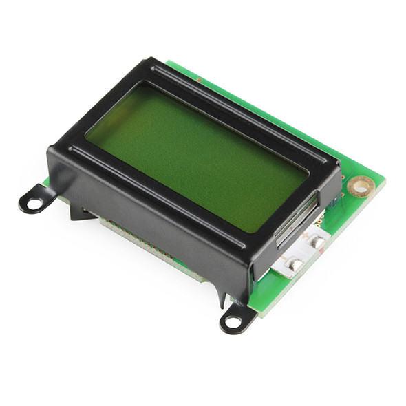 SparkFun LCD-11122 Basic 8x2 Character LCD - Black on Green 5V main