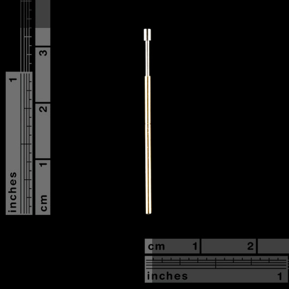 Pogo Pins with Concave Tip dimension