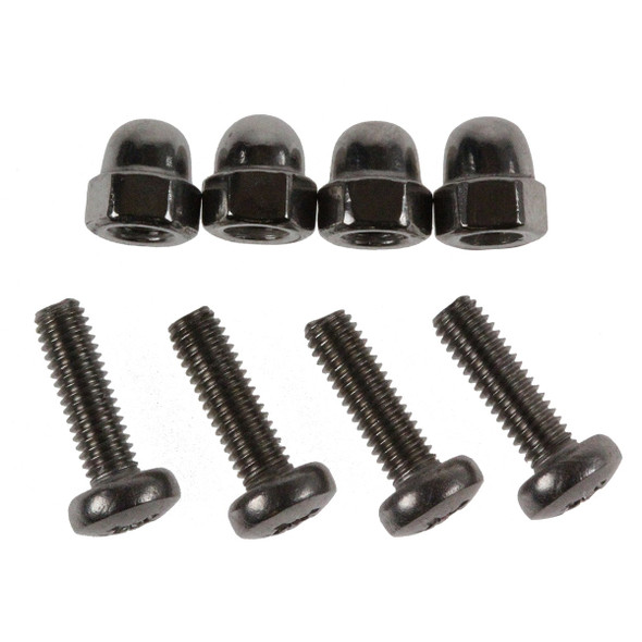 M3 10mm panhead pozidriv machine screws and dome nuts 4 pack