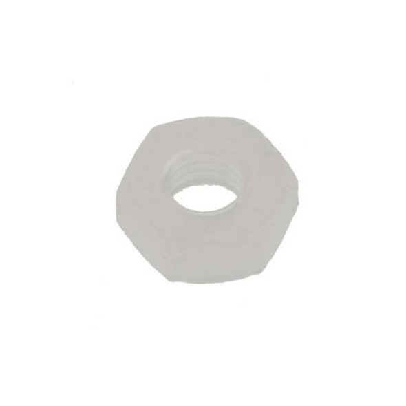 ISO Metric Ivory Nylon 6.6 Full Nut M3