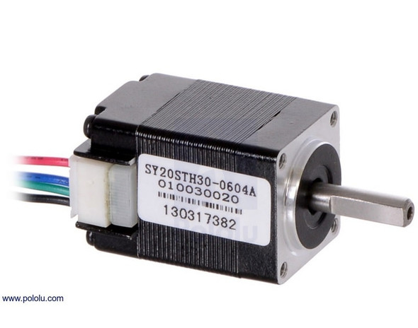 Stepper Motor: Bipolar, 200 Steps/Rev, 20x30mm, 3.9V, 600mA