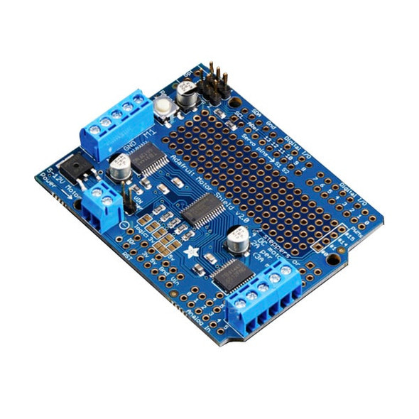 Adafruit Motor/Stepper/Servo Shield for Arduino v2 Kit - v2.3