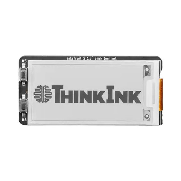 2.13" Monochrome eInk Bonnet for Raspberry Pi - THINK INK (4687) main 1