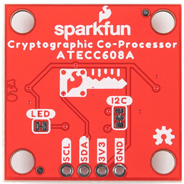 Qwiic Cryptographic Co-Processor Breakout (DEV-18077)  Rear