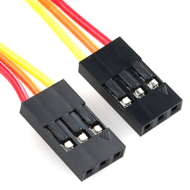 Jumper Wire 0.1" (2.54mm), 3-pin, 4" (100mm) 10363