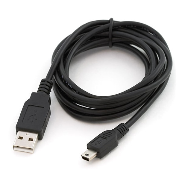 USB 2.0 Cable, Type A to Mini B (5 Pin) 1.8m