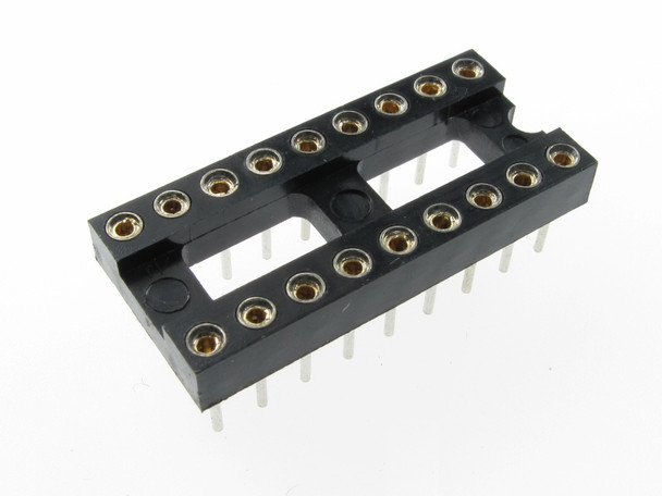 IC Socket Swiss Pin 18 Pin DIP 0.3" top