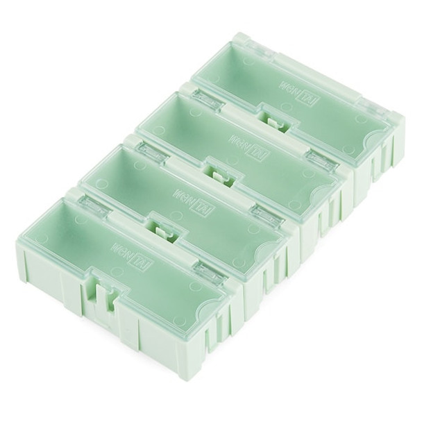 Modular Plastic Storage Box - Medium (4 pack) top